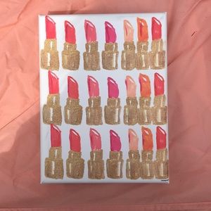 Lipstick Canvas for your room or make up desk!
